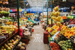 Plaza de mercado Paloquemao Bogotá.